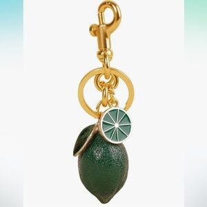 Green Lime cute purse charm  with Gold Accents